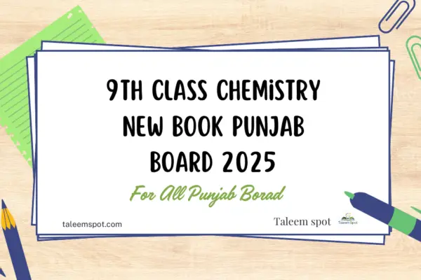 9th Class Chemistry New Book Punjab Board