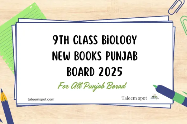 9th Class Biology New Book Punjab Board