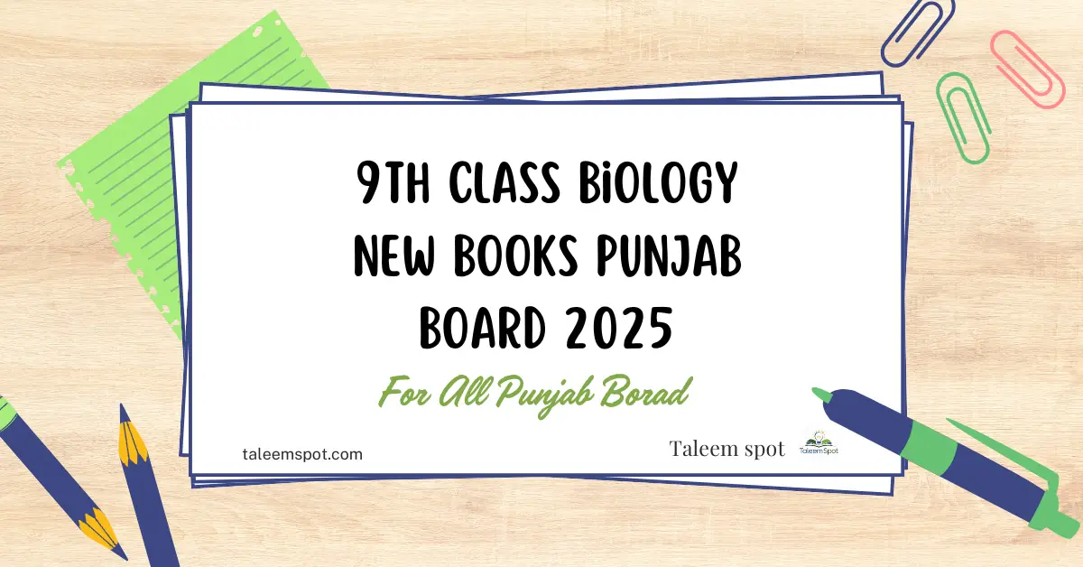 9th Class Biology New Book Punjab Board