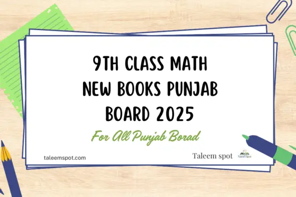 9th Class Math New Book Punjab Board