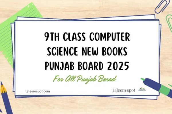 9th Class Computer Science New Book Punjab Board