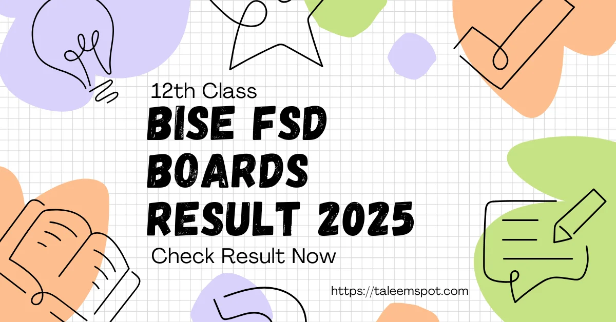 12th Class BISE FSD Result 2025
