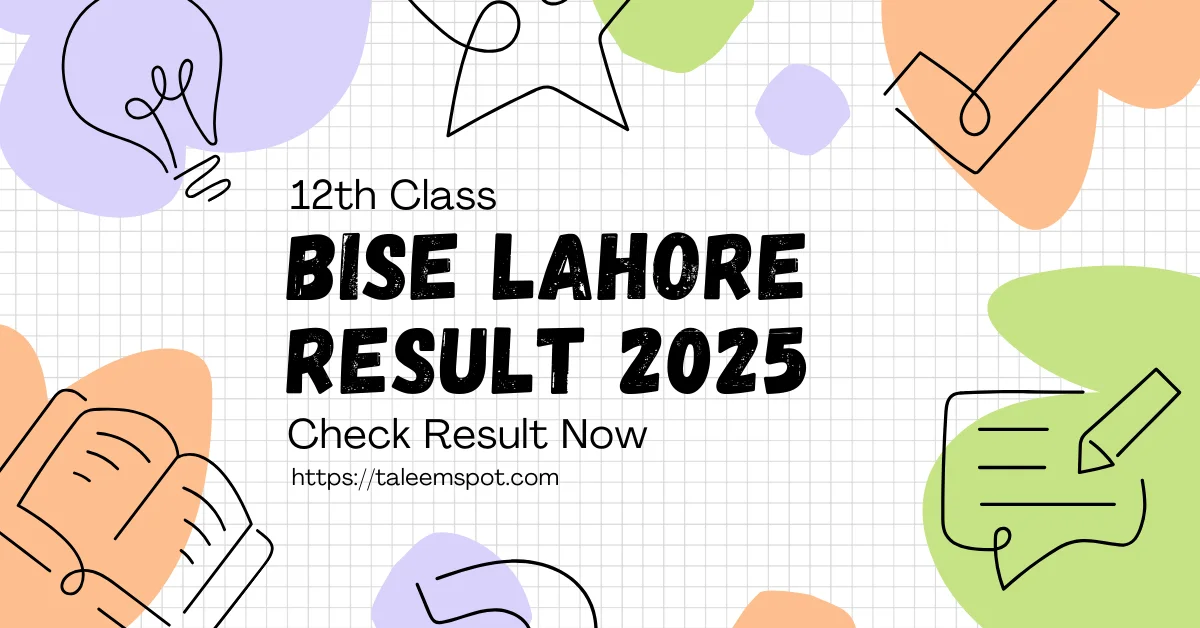 12th Class BISE Lahore Result 2025
