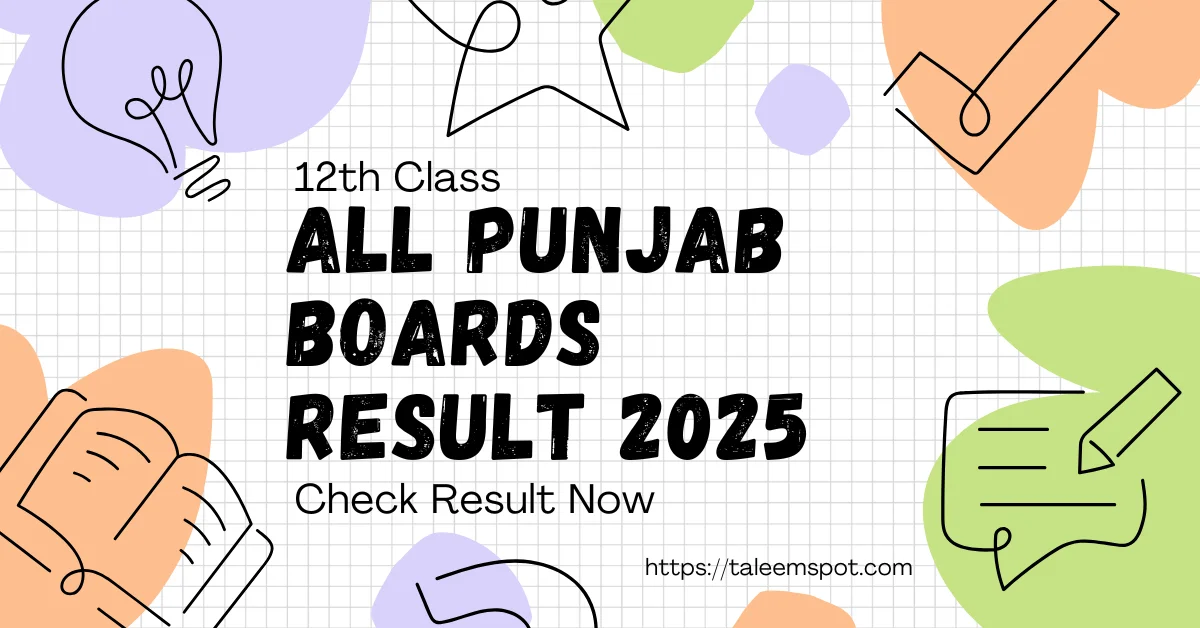 12th Class All Punjab Boards Result 2025